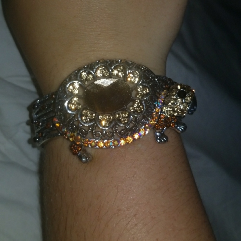 Snap on turtle bracelet